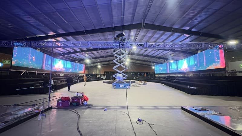 Estación de producción en evento