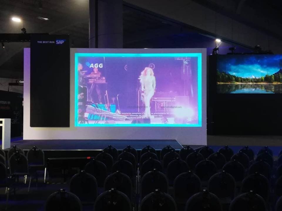 LED y proyección para eventos